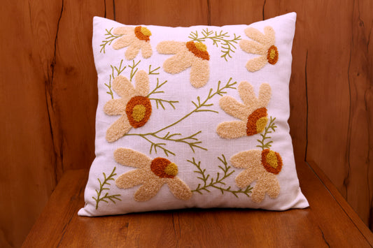Meadow Whisper Embroidered Cushion Covers – Set of 2